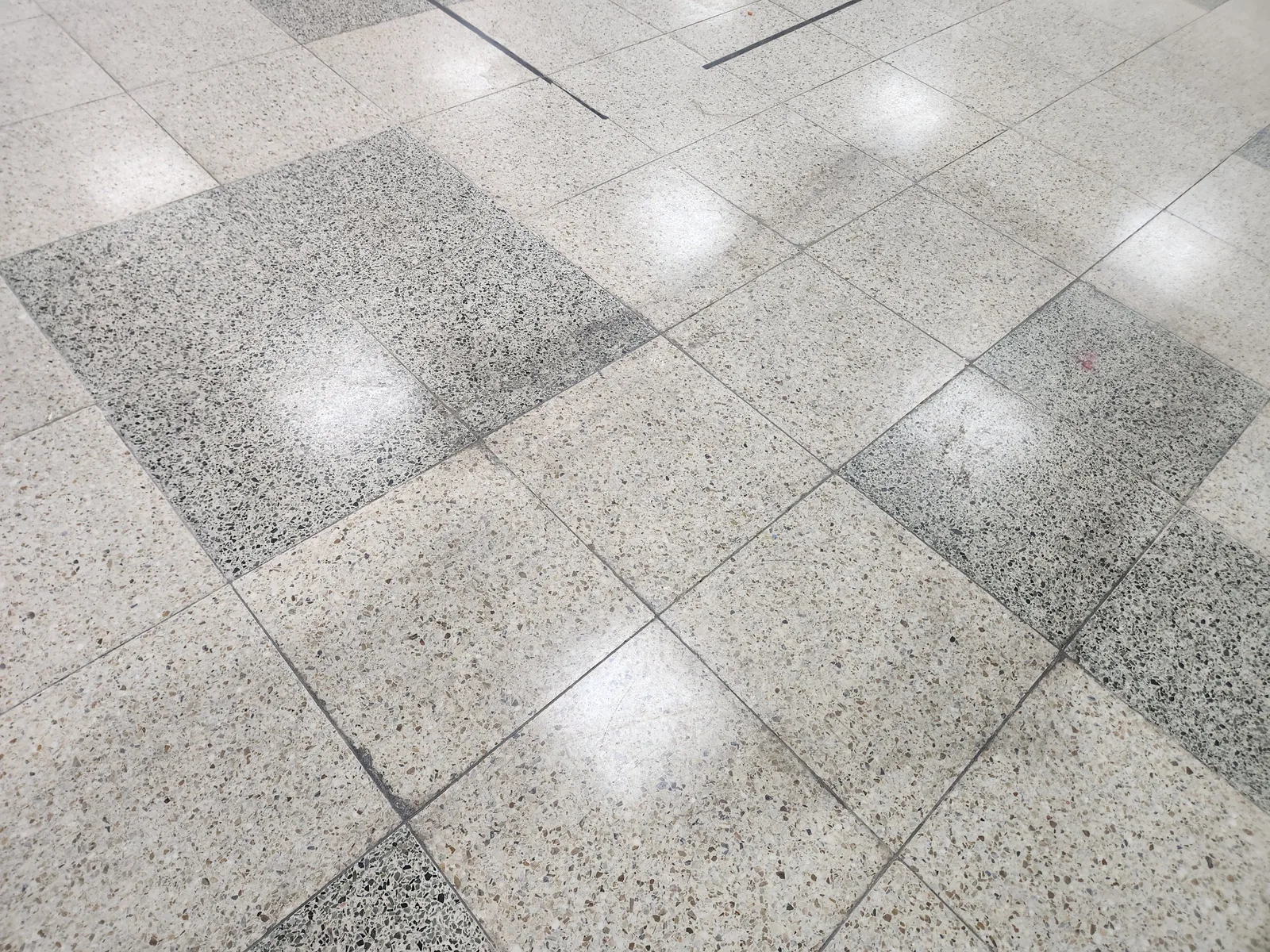 용인 아파트 단지 공용부(로비) 테라조 연마 광택 시공 사진